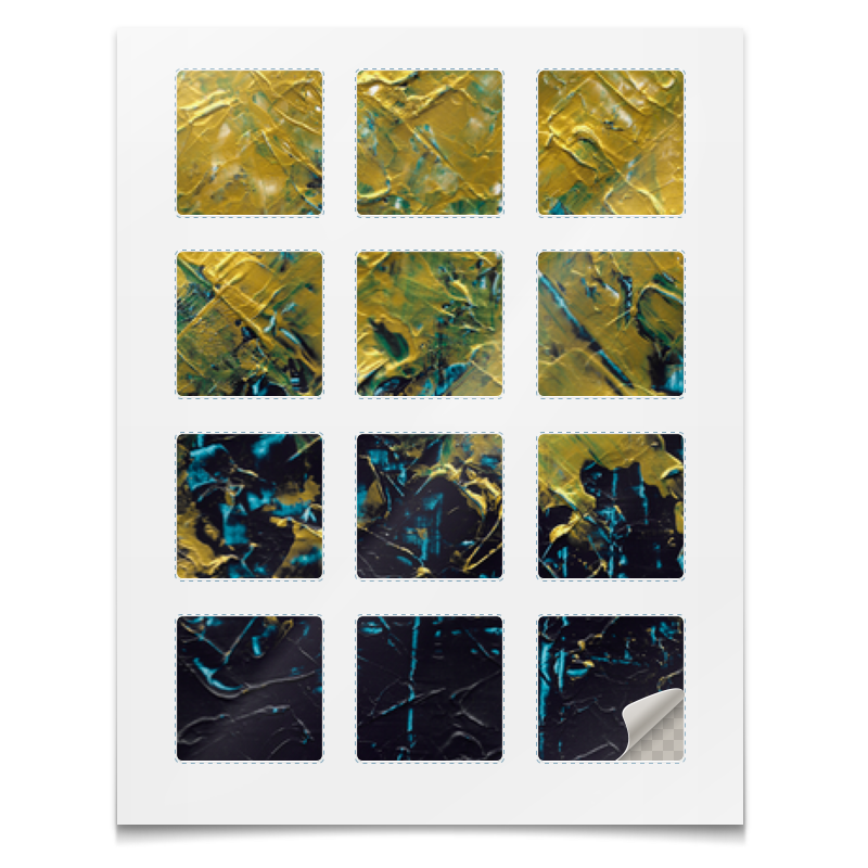 Printio Наклейки квадратные 5×5 см Abstract printio магниты квадратные 5×5 см abstract