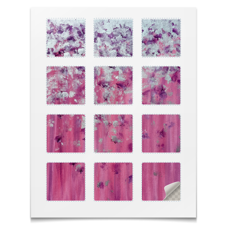 Printio Наклейки квадратные 5×5 см Розовое настроение printio шоколадка 3 5×3 5 см летнее настроение