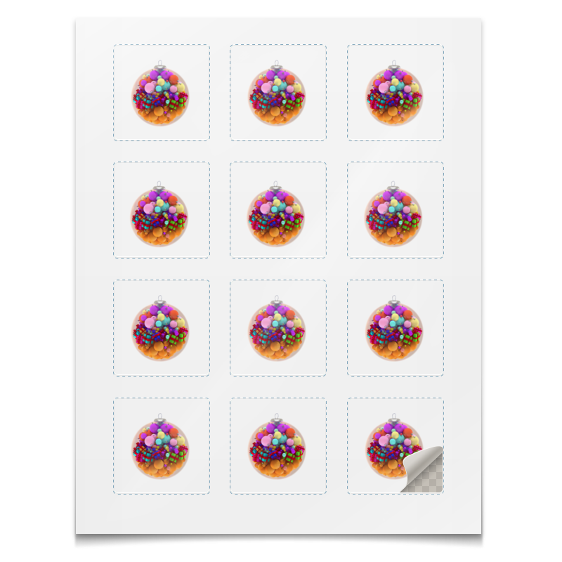Printio Наклейки квадратные 5×5 см Новый год printio наклейки квадратные 5×5 см для любимых