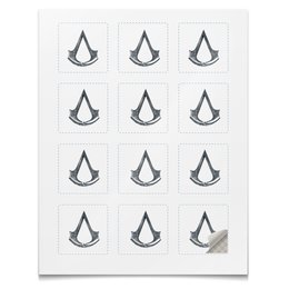 Заказать наклейки в Москве. Наклейки квадратные 5x5 см Assassin’s Creed от GeekFox  - готовые дизайны и нанесение принтов.