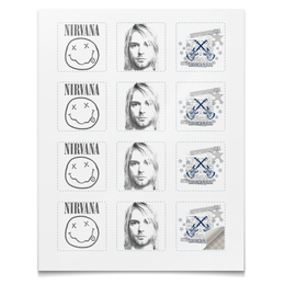 Заказать наклейки в Москве. Наклейки квадратные 5x5 см Nirvana от valezar - готовые дизайны и нанесение принтов.