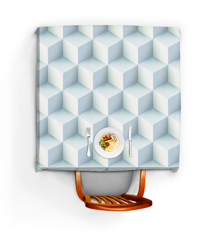 Printio Скатерть квадратная Кубическая иллюзия printio шторы в ванную кубическая иллюзия
