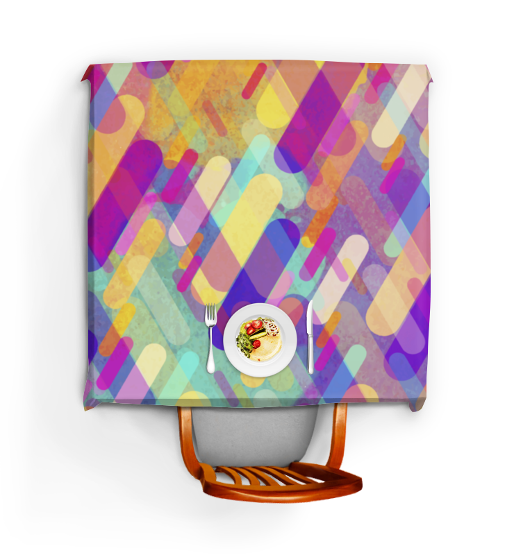 Printio Скатерть квадратная Разноцветная абстракция чехол mypads разноцветная абстракция линиями для xiaomi civi 2 задняя панель накладка бампер