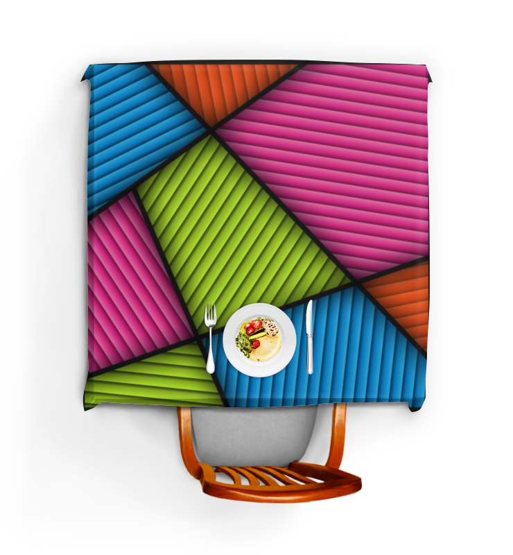 Printio Скатерть квадратная Цветная абстракция чехол mypads разноцветная абстракция линиями для xiaomi civi 2 задняя панель накладка бампер