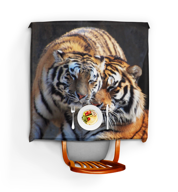 Printio Скатерть квадратная Тигры. живая природа printio обложка для паспорта тигры живая природа