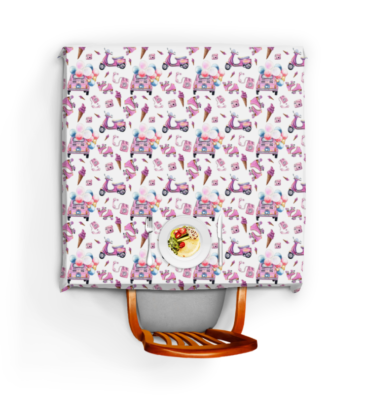 Printio Скатерть квадратная Pinup box скатерть из шифоновой ткани во французском стиле 70x300 см белая розовая декоративная скатерть для свадебного банкета