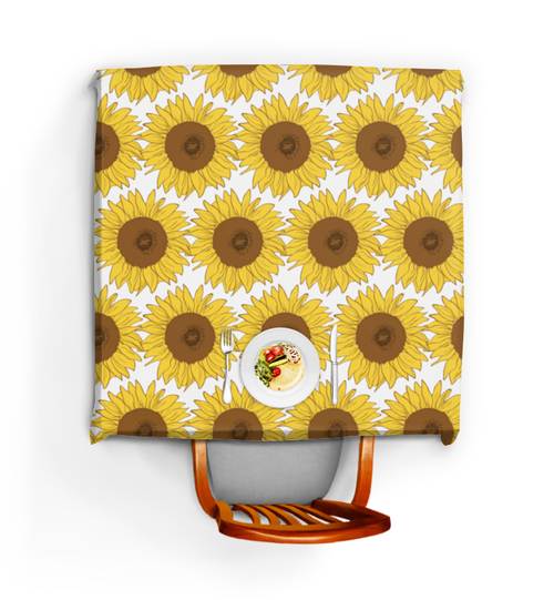 Заказать скатерть в Москве. Скатерть квадратная Sunflower от frau - готовые дизайны и нанесение принтов.