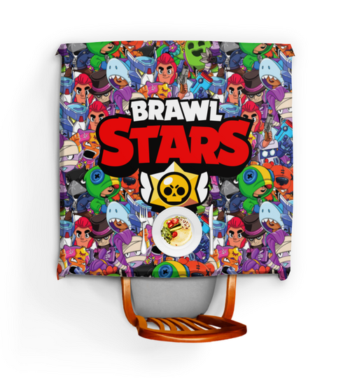 Заказать скатерть в Москве. Скатерть квадратная BRAWL STARS от geekbox - готовые дизайны и нанесение принтов.