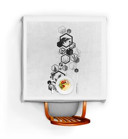 Заказать скатерть в Москве. Скатерть квадратная Папоротник от oneredfoxstore@gmail.com - готовые дизайны и нанесение принтов.