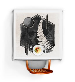 Заказать скатерть в Москве. Скатерть квадратная Папоротник от oneredfoxstore@gmail.com - готовые дизайны и нанесение принтов.