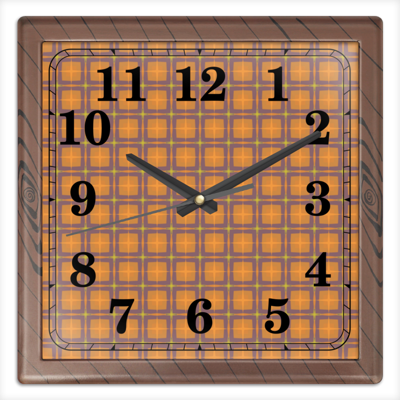 Printio Часы квадратные из пластика (под дерево) Detroit printio часы квадратные из пластика под дерево цветущая долина