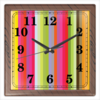 Заказать часы для офиса в Москве. Часы квадратные из пластика (под дерево) Флюид 1 от Vadim Koval - готовые дизайны и нанесение принтов.