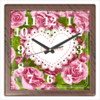 Заказать часы для офиса в Москве. Часы квадратные из пластика (под дерево) Любовь от Ирина - готовые дизайны и нанесение принтов.
