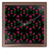 Заказать часы для офиса в Москве. Часы квадратные из пластика (под дерево) И снова  розы от Лана  - готовые дизайны и нанесение принтов.