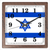 Заказать часы для офиса в Москве. Часы квадратные из пластика (под дерево) Земля Обетованная - Израиль! от игорь попов - готовые дизайны и нанесение принтов.