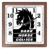 Заказать часы для офиса в Москве. Часы квадратные из пластика (под дерево) Dark Horse Comics от YellowCloverShop - готовые дизайны и нанесение принтов.