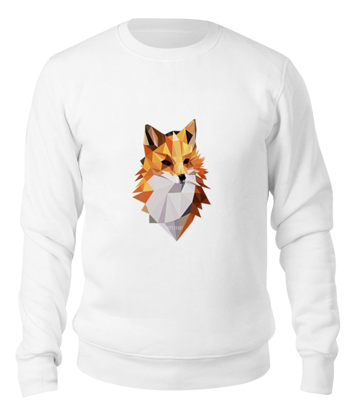 Printio Свитшот унисекс хлопковый Poly fox