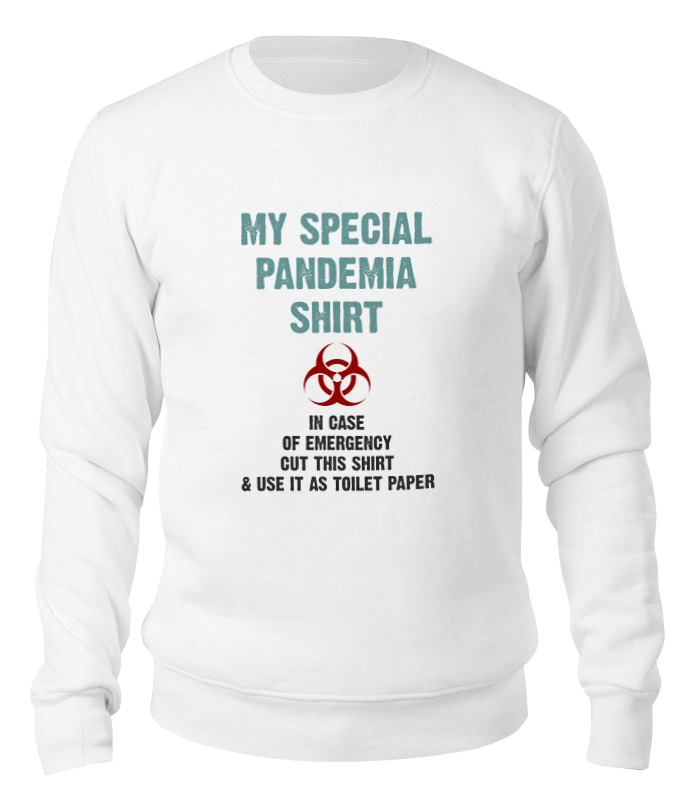 Printio Свитшот унисекс хлопковый Pandemia shirt printio свитшот унисекс хлопковый осторожно наука