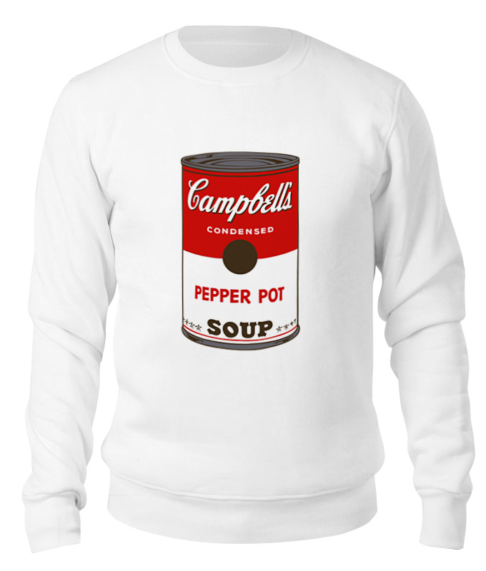 Printio Свитшот унисекс хлопковый Campbell's soup (энди уорхол) printio скатерть квадратная банка с супом кэмпбелл