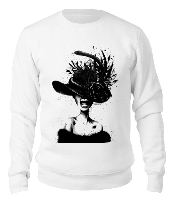 Printio Свитшот унисекс хлопковый Дама в шляпе семена тыква дама в шляпе 2гр цп