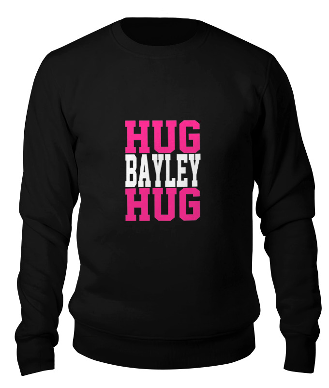 Printio Свитшот унисекс хлопковый Hug bayley hug (wwe)