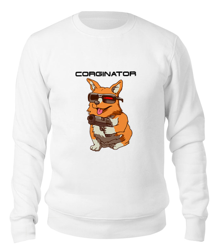 Printio Свитшот унисекс хлопковый Corginator
