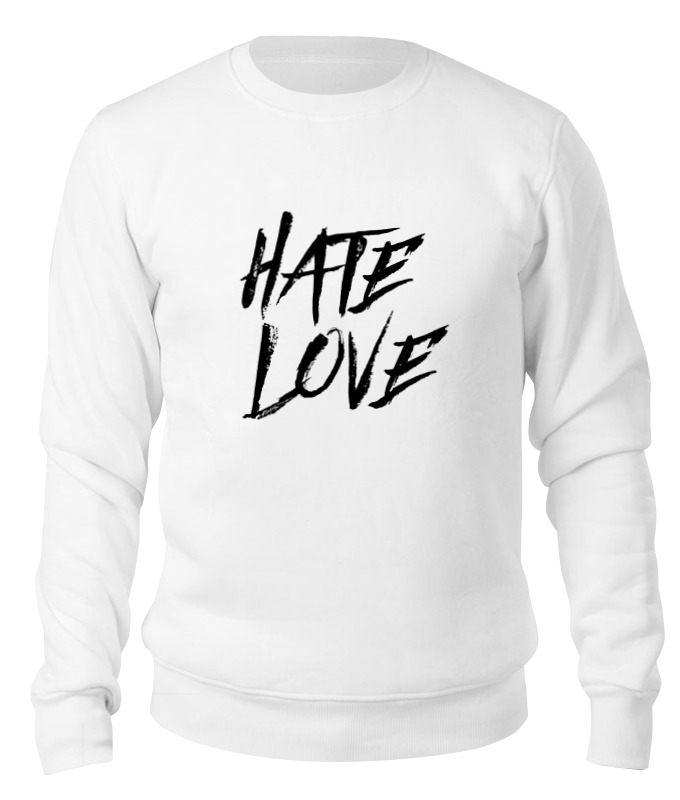 Printio Свитшот унисекс хлопковый Рэпер face hate love printio футболка с полной запечаткой мужская рэпер face hate love