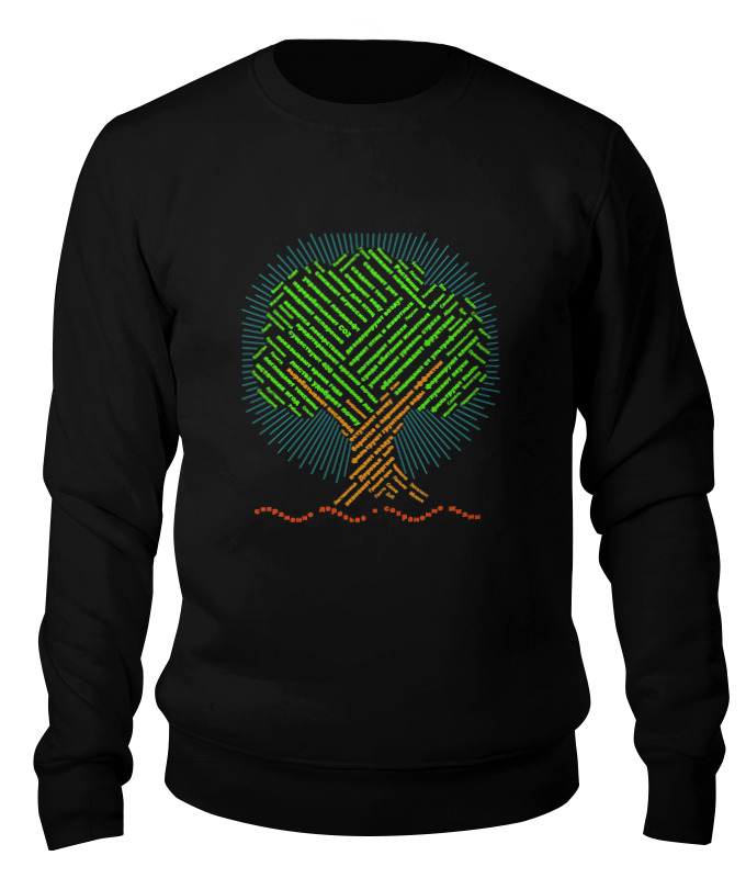 Printio Свитшот унисекс хлопковый Экологический лозунг о деревьях 2 сторонний printio футболка классическая экологический лозунг о сохранении деревьев