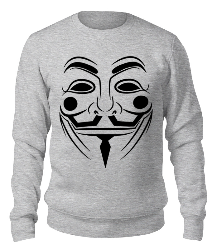 Printio Свитшот унисекс хлопковый Anonymous mask