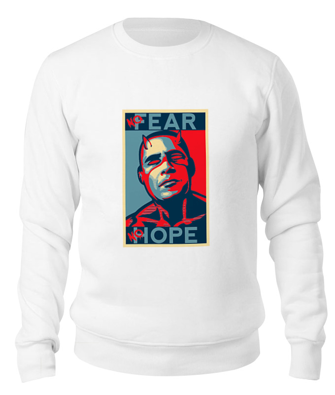 Printio Свитшот унисекс хлопковый Обама - no hope printio футболка классическая обама no hope