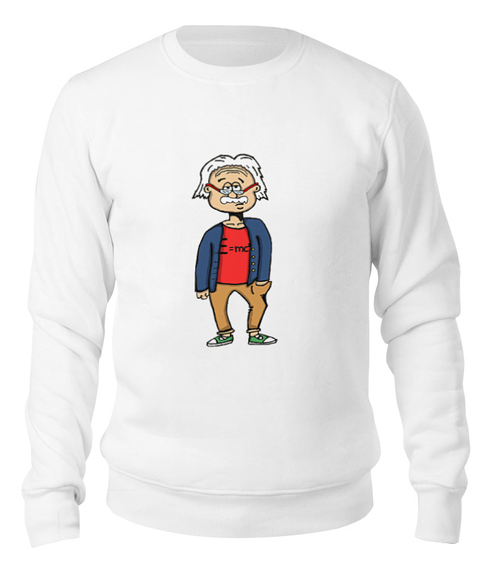 Printio Свитшот унисекс хлопковый Энштейн