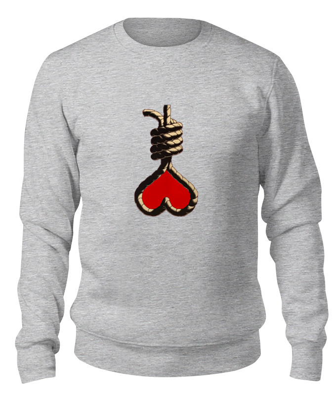 Свитшот унисекс хлопковый — цвет: МЕЛАНЖ.