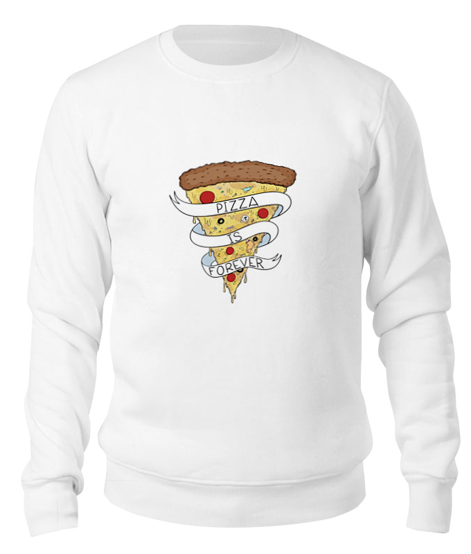 printio свитшот унисекс хлопковый пицца навсегда Printio Свитшот унисекс хлопковый Пицца навсегда (pizza forever)