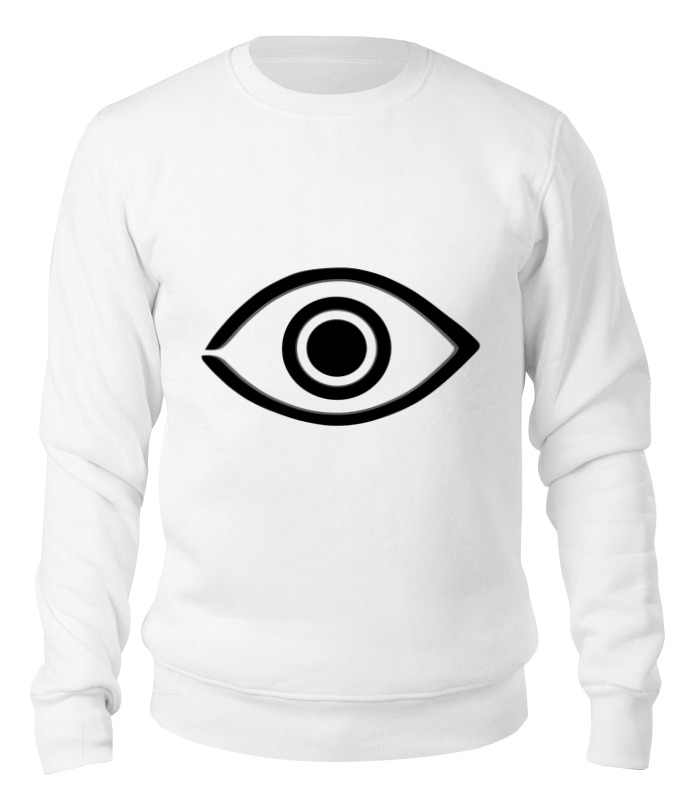 Printio Свитшот унисекс хлопковый Бездомный бог (маска с глазом) printio рубашка поло бездомный бог маска с глазом