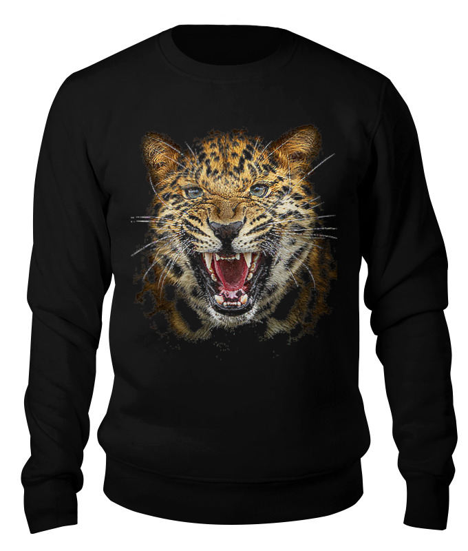 Printio Свитшот унисекс хлопковый Леопард. живая природа printio рюкзак 3d леопард живая природа
