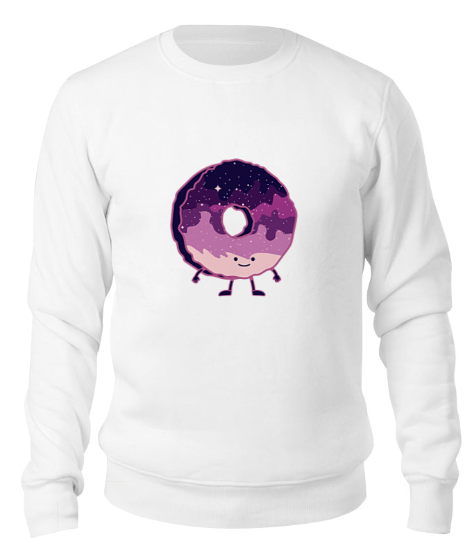 Printio Свитшот унисекс хлопковый Космический пончик (space donut)