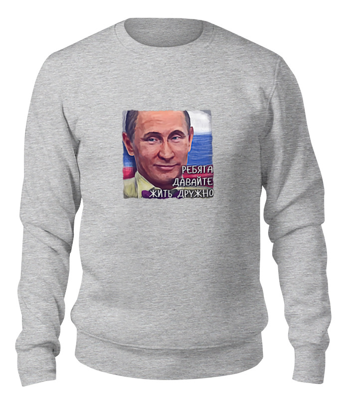 Printio Свитшот унисекс хлопковый Putin