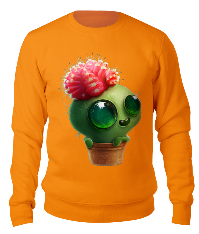Printio Свитшот унисекс хлопковый Funny cactus