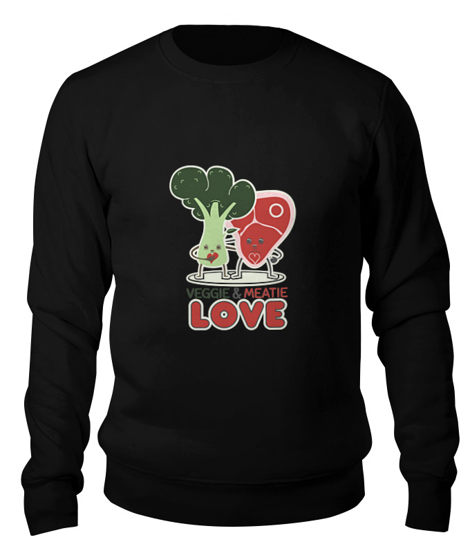 Printio Свитшот унисекс хлопковый Овощно-мясная любовь printio футболка wearcraft premium овощно мясная любовь