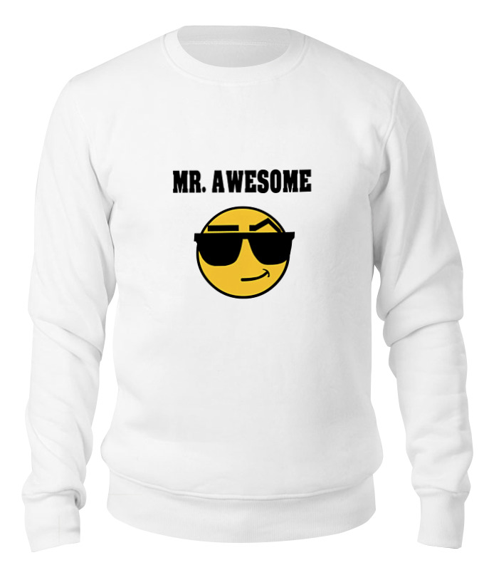 Printio Свитшот унисекс хлопковый Mister awesome printio лонгслив mister awesome