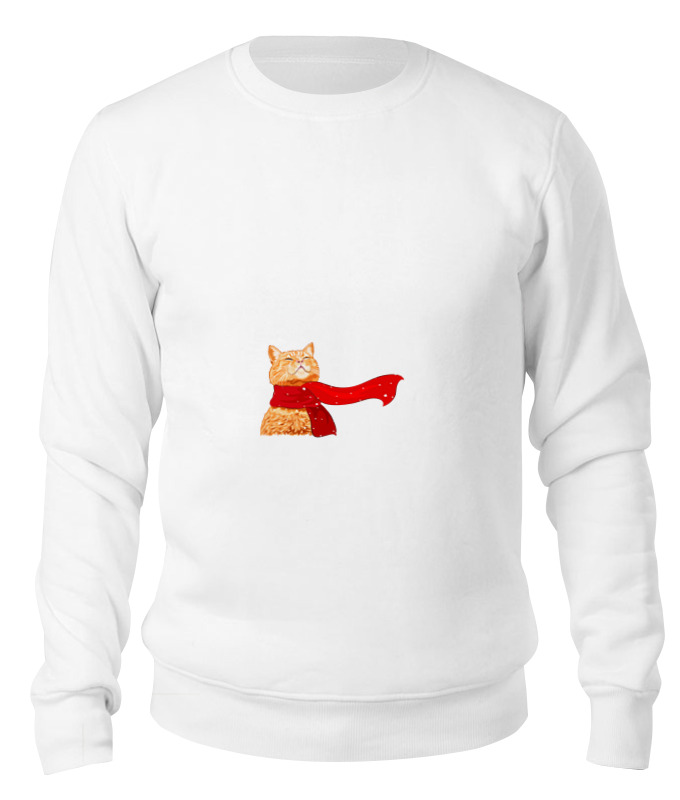 Printio Свитшот унисекс хлопковый Рыжий кот