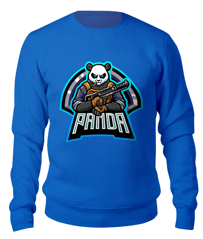 printio свитшот унисекс хлопковый панда пират Printio Свитшот унисекс хлопковый Панда
