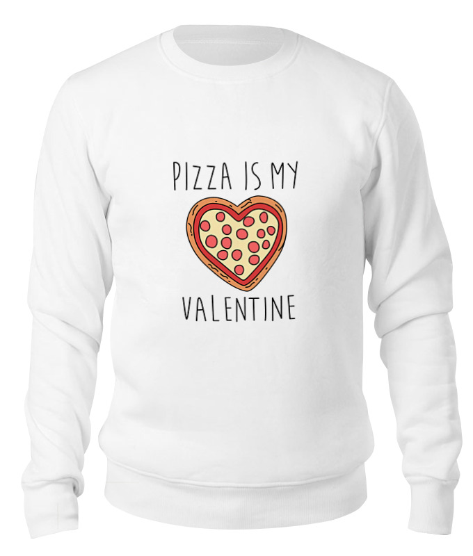Printio Свитшот унисекс хлопковый Пицца - мой валентин printio детская футболка классическая унисекс пицца мой валентин