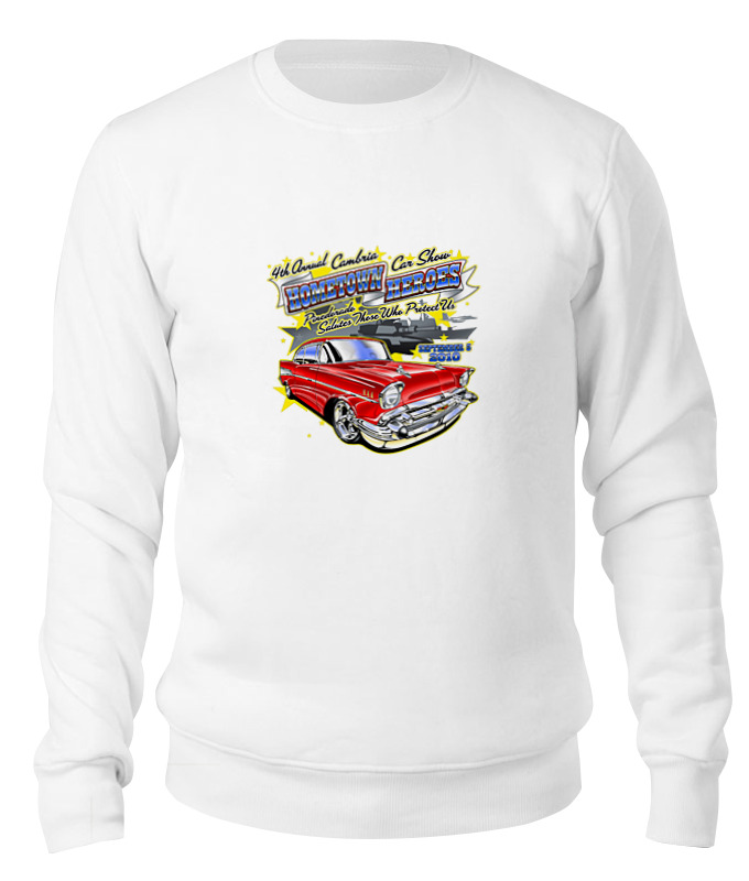 Printio Свитшот унисекс хлопковый Retro car