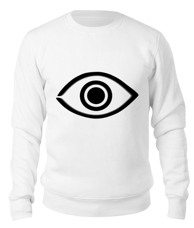 Printio Свитшот унисекс хлопковый Бездомный бог (маска с глазом) printio рубашка поло бездомный бог маска с глазом