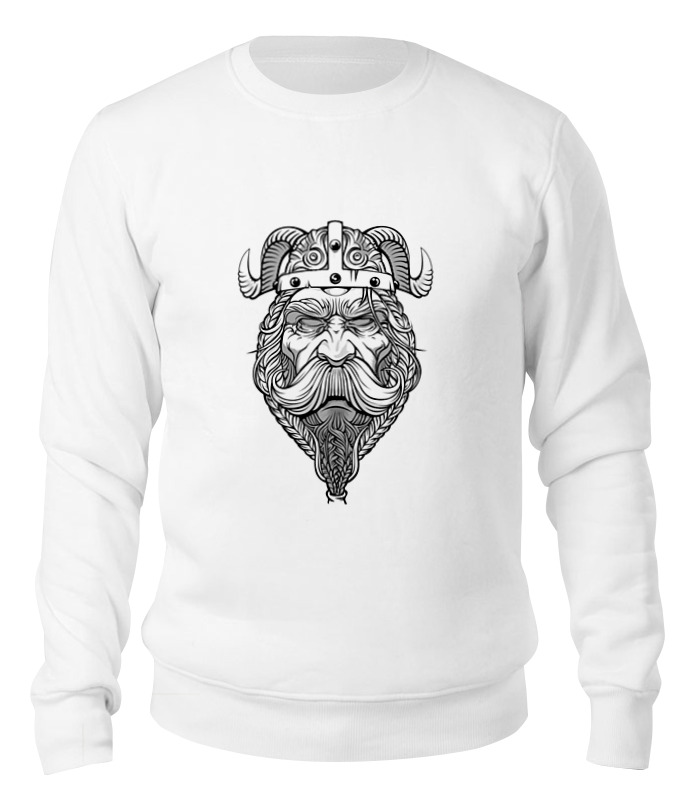 Printio Свитшот унисекс хлопковый Старый викинг - мудрый воин! printio детская футболка классическая унисекс старый викинг мудрый воин