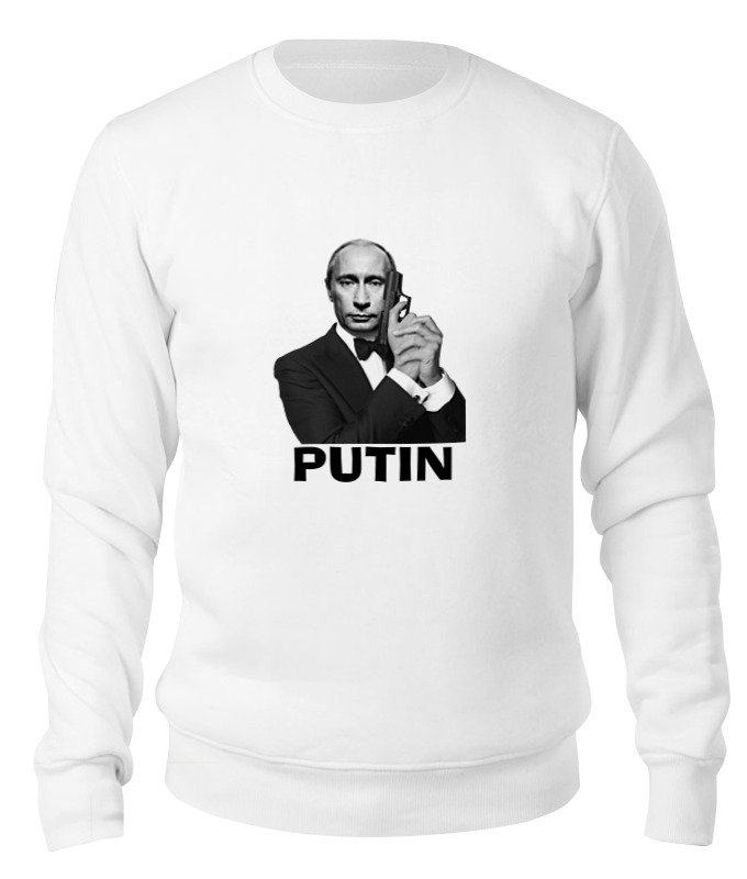 Printio Свитшот унисекс хлопковый Путин цена и фото