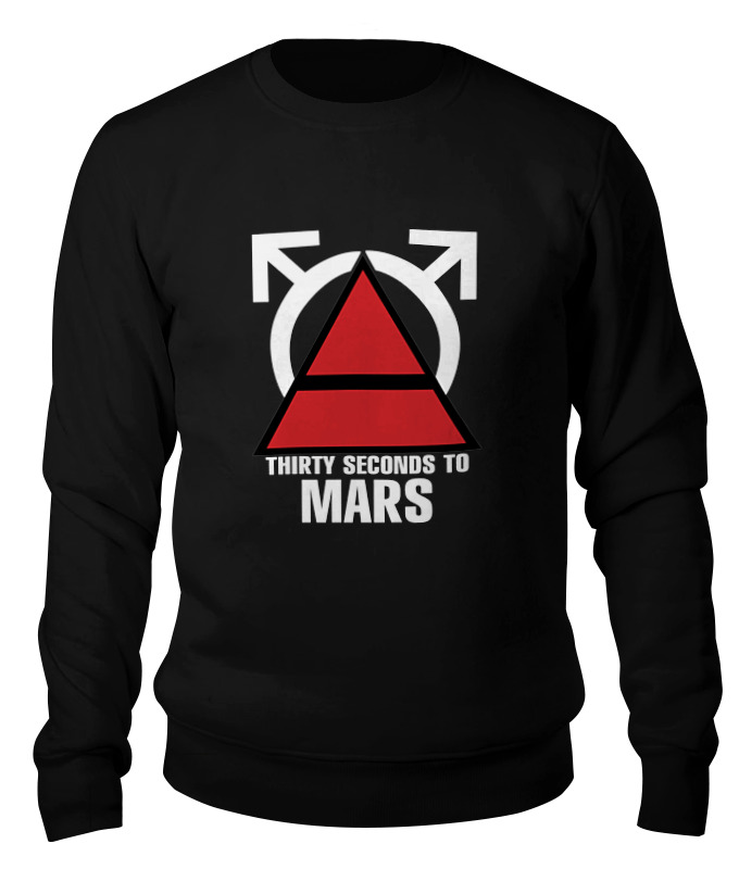 цена Printio Свитшот унисекс хлопковый Thirty seconds to mars