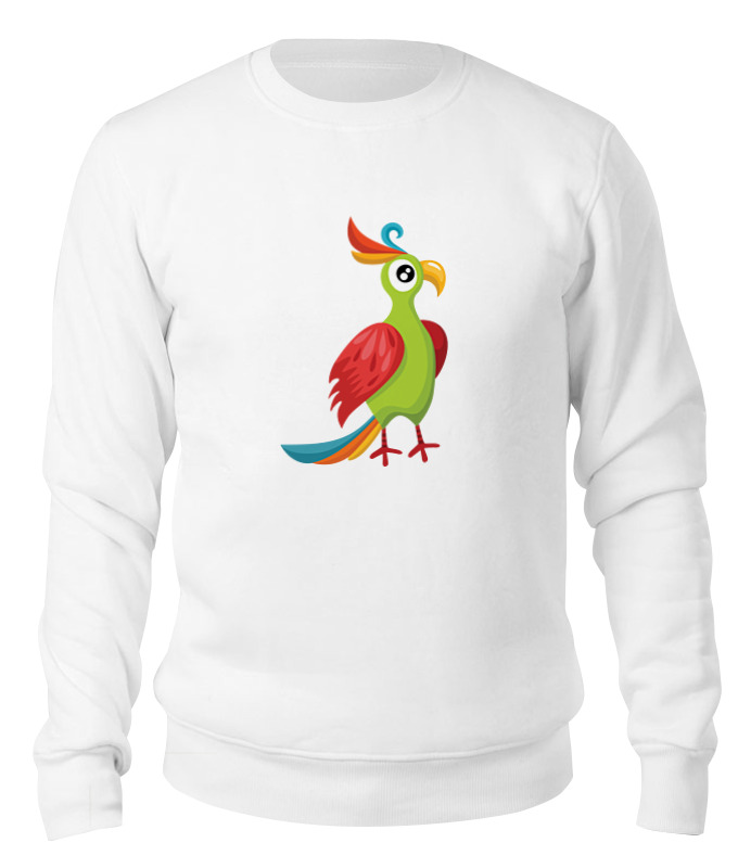 Printio Свитшот унисекс хлопковый Попугай