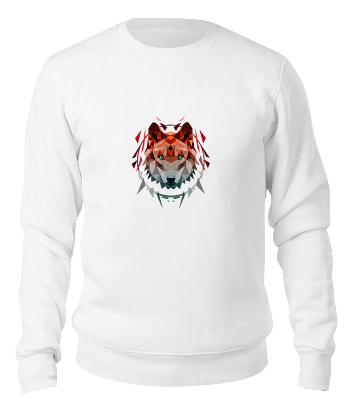 Printio Свитшот унисекс хлопковый Геометрический волк